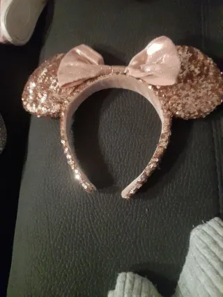 Diadema Minnie Disney Lentejuelas Rosa