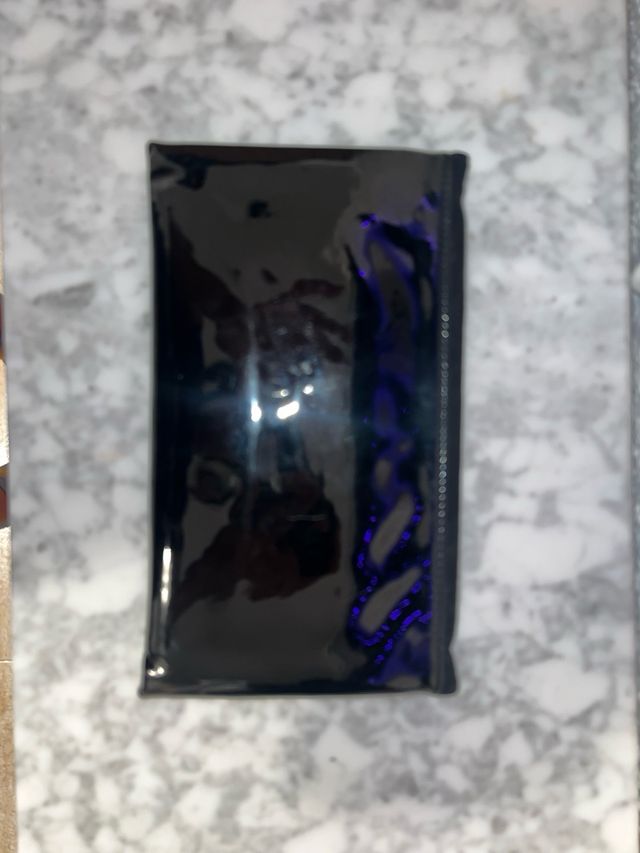 Bolso de mano Mariamare negro charol y ante