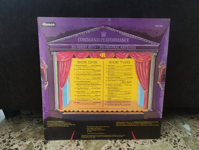 Vinilo Command Performance 25 Great Hits