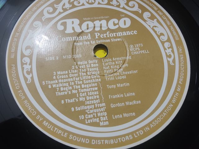 Vinilo Command Performance 25 Great Hits