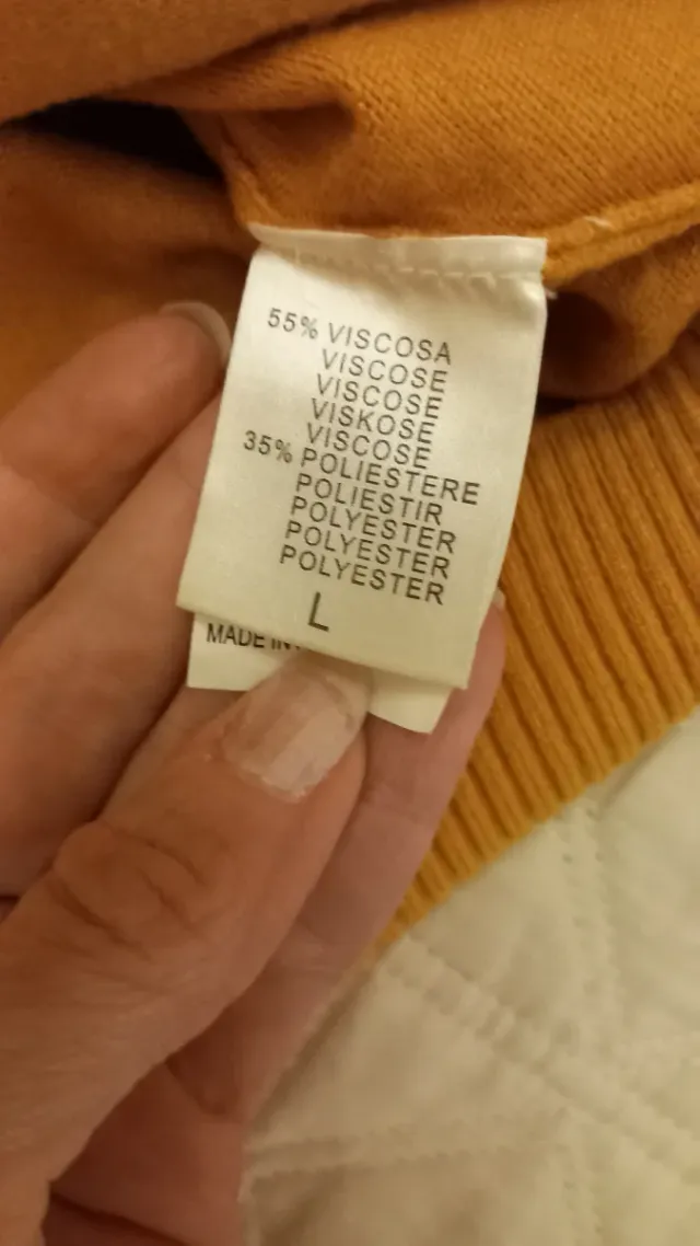 Maglioncino uomo color ocra/seppia L