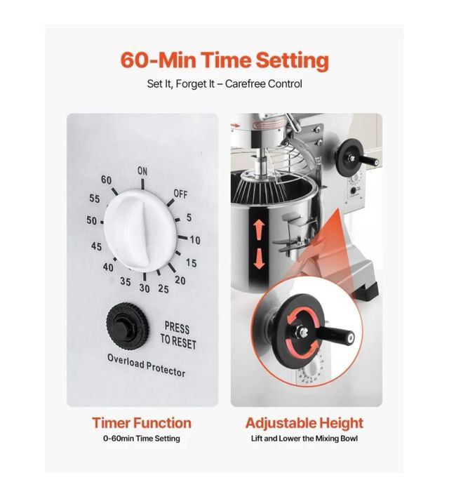 Batidora Amasadora Repostería Profesional