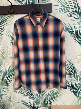 Camisa Zara cuadros Talla M