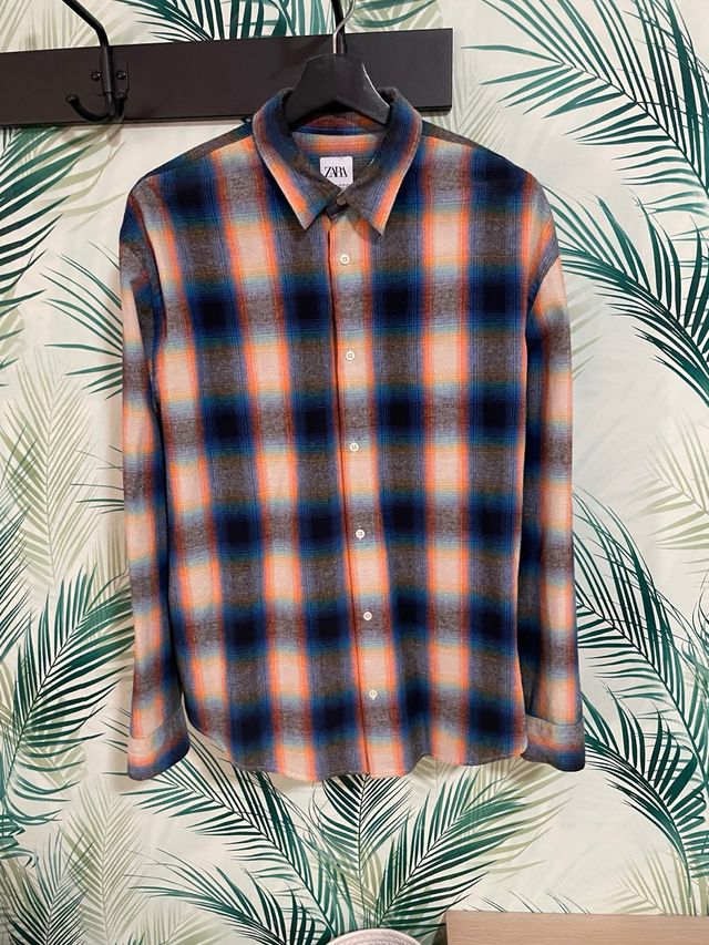 Camisa Zara cuadros Talla M