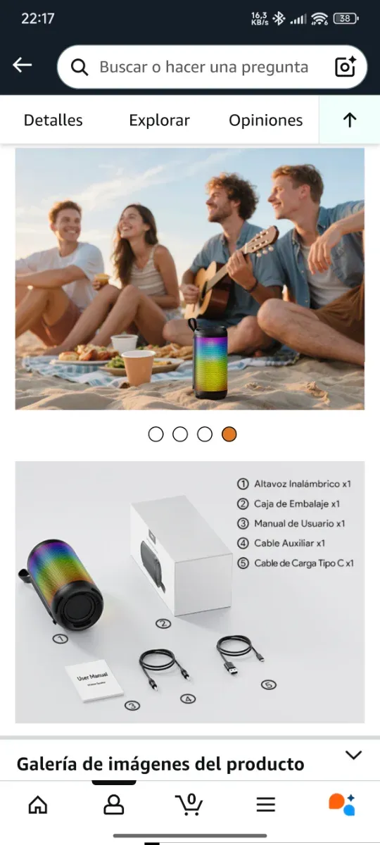 Altoparlante Bluetooth 6.0 Portatile 30W RMS Nuovo