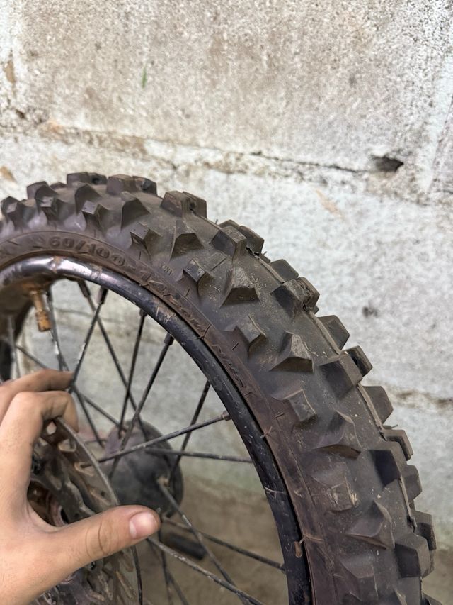 Neumático Pit Bike con Llanta y Disco 60/100-14