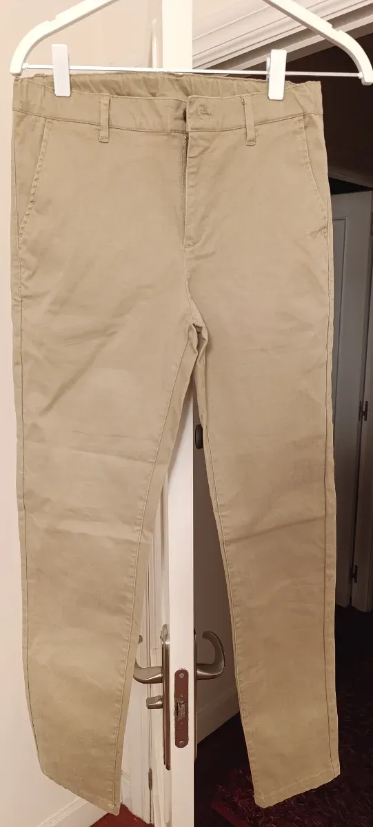 Pantalón chino niño talla 14 beige