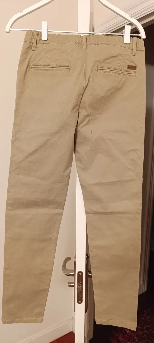 Pantalón chino niño talla 14 beige