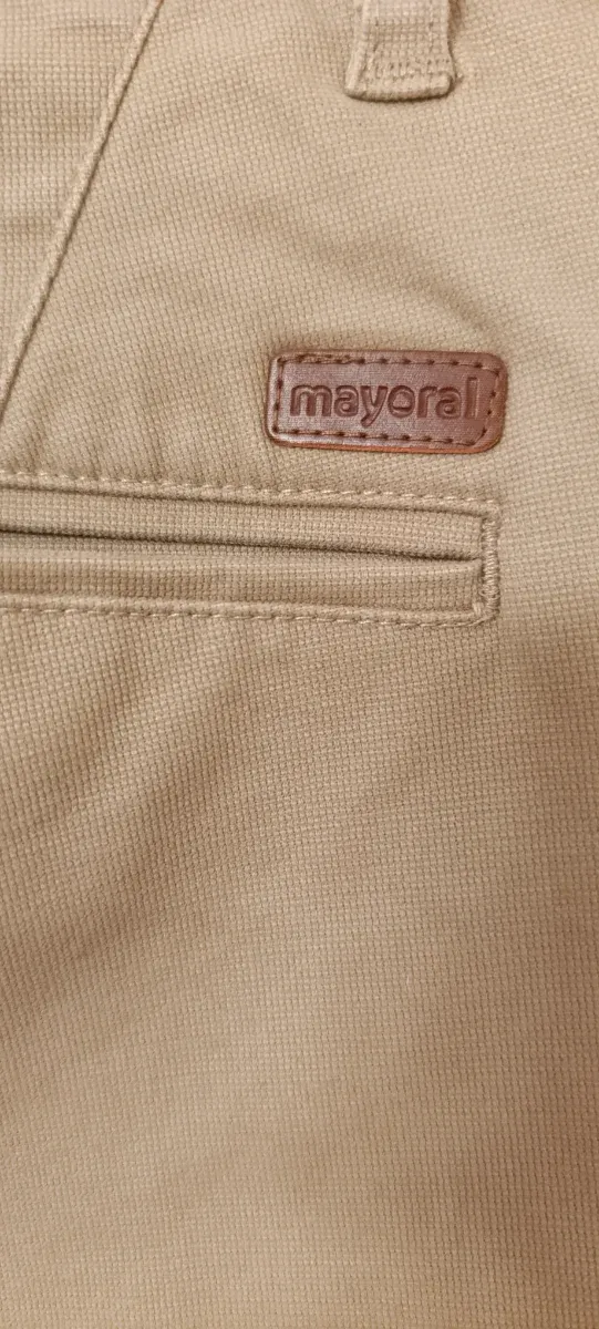 Pantalón chino niño talla 14 beige
