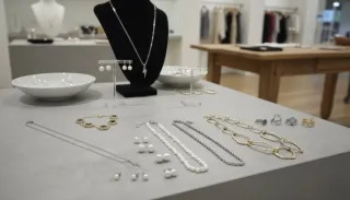 Lote de bisutería: collares, pulsera y anillos