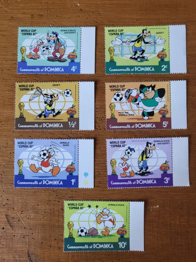 Anguilla Francobolli World Cup Espana 82