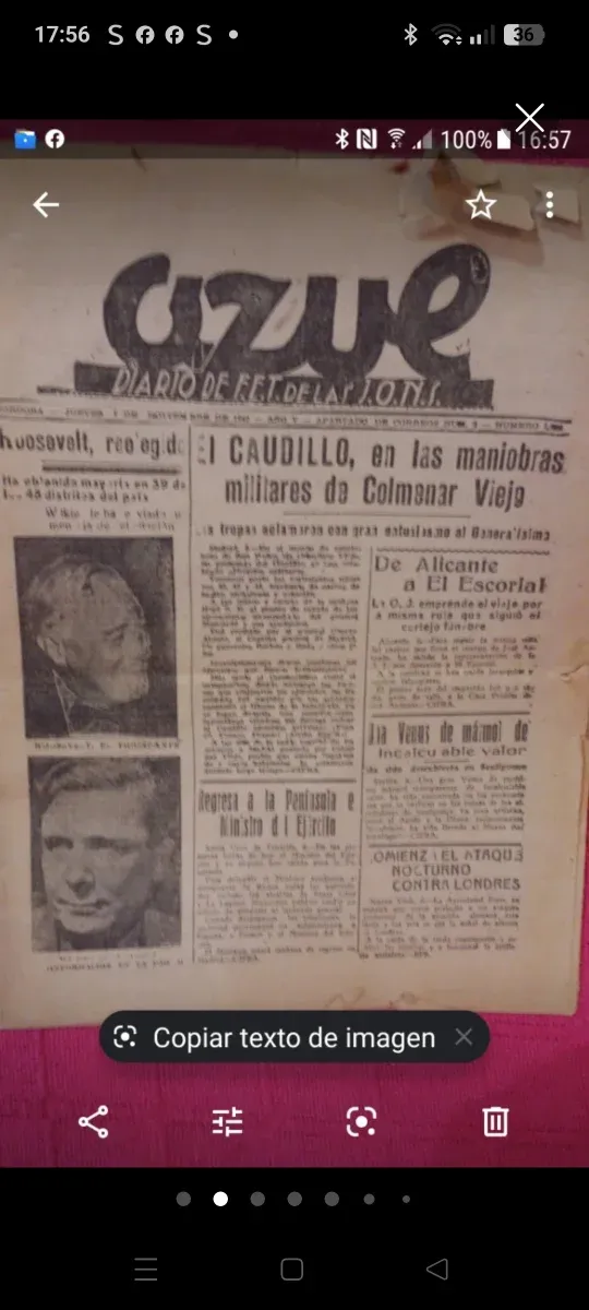 Documentos antigos: Periódico e Empresa de Águas