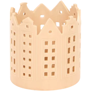 Portacandele case in porcellana