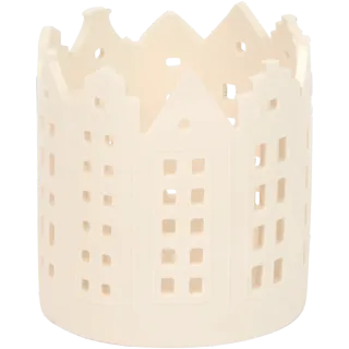 Portacandele case in porcellana