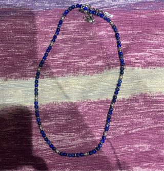 Collar U.S. Polo Assn. azul y plata