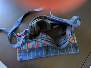 Borsa Jeans Artigianale Multicolore