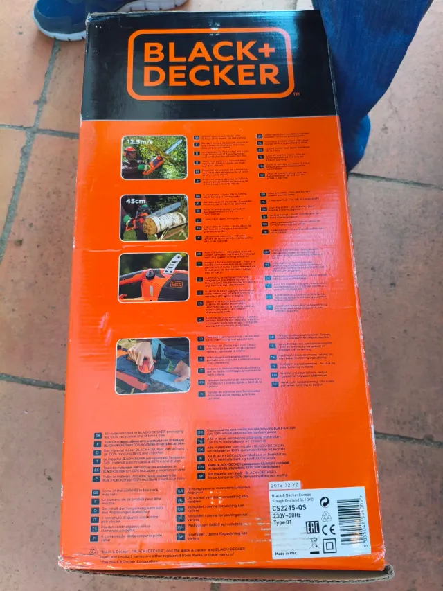 Motosierra Black+Decker 45cm 2200W