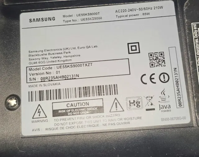 Samsung TV 55 Curved