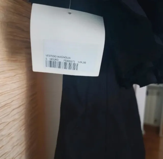 Vestido Coosy Negro Ceremonia Volantes