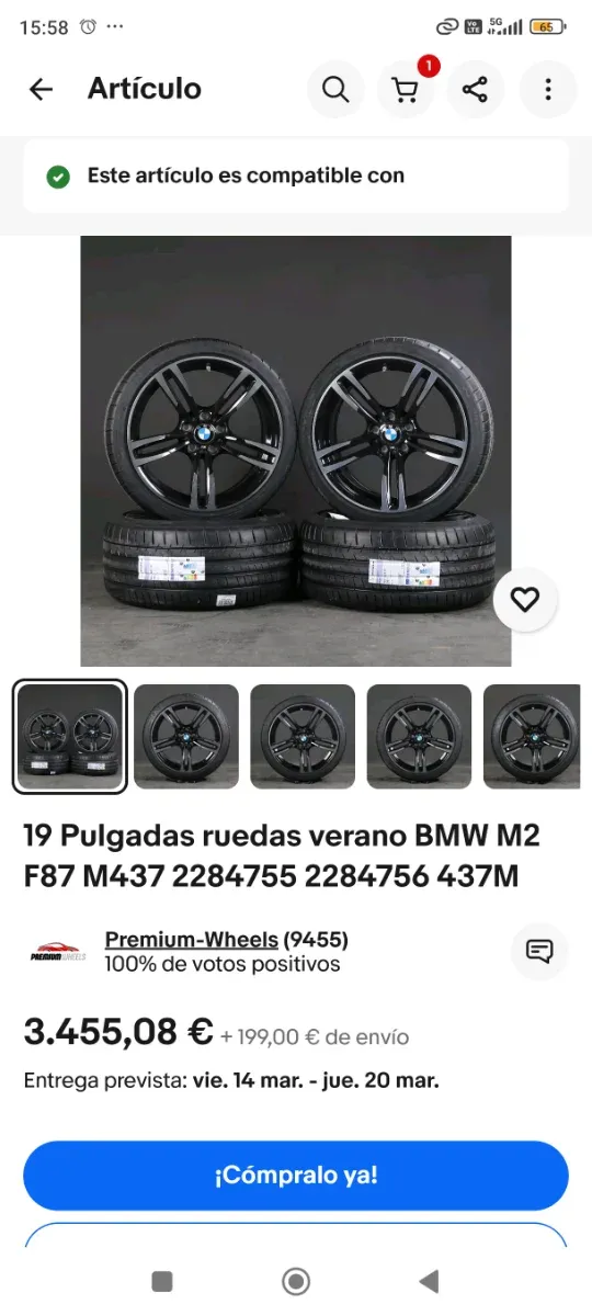 Llantas BMW M2 F87