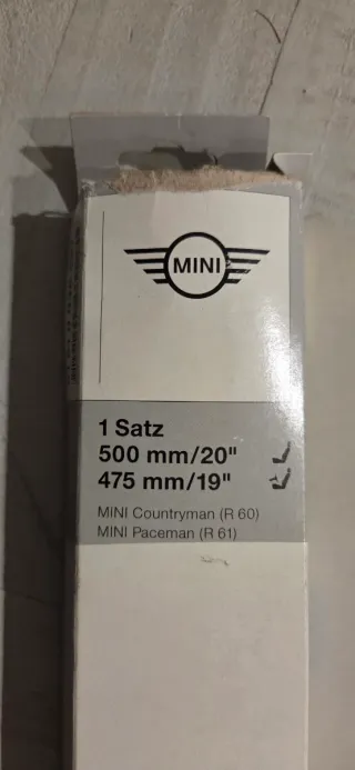 Escobillas Limpiaparabrisas Mini Countryman