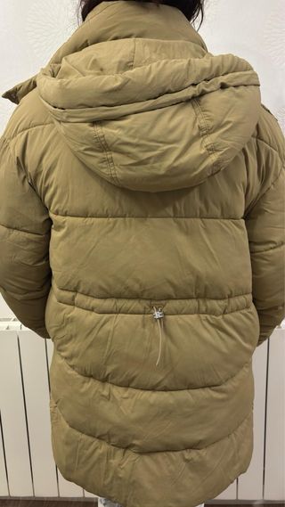 Plumífero Bimba y Lola Beige/Verde Oliva