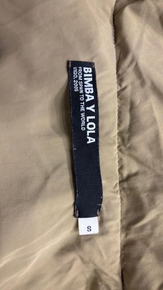 Plumífero Bimba y Lola Beige/Verde Oliva