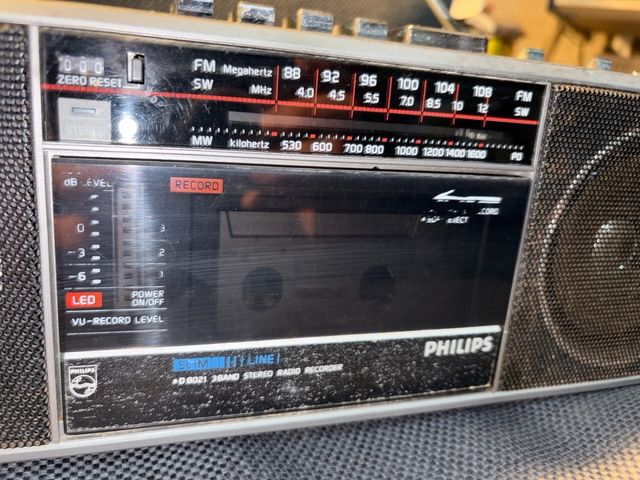 Rádio Cassete Philips D8021 3 Bandas