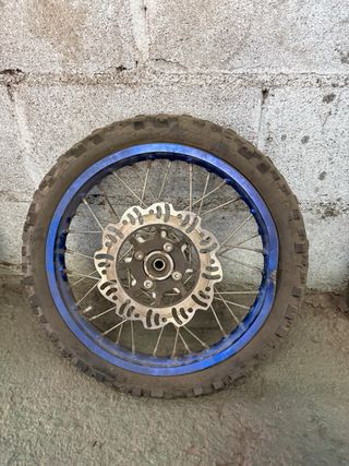 Rueda Pit Bike 14 con Llanta Azul