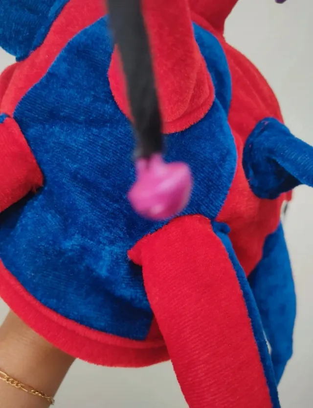 Gorro Arlequín Azul y Rojo con Cascabeles