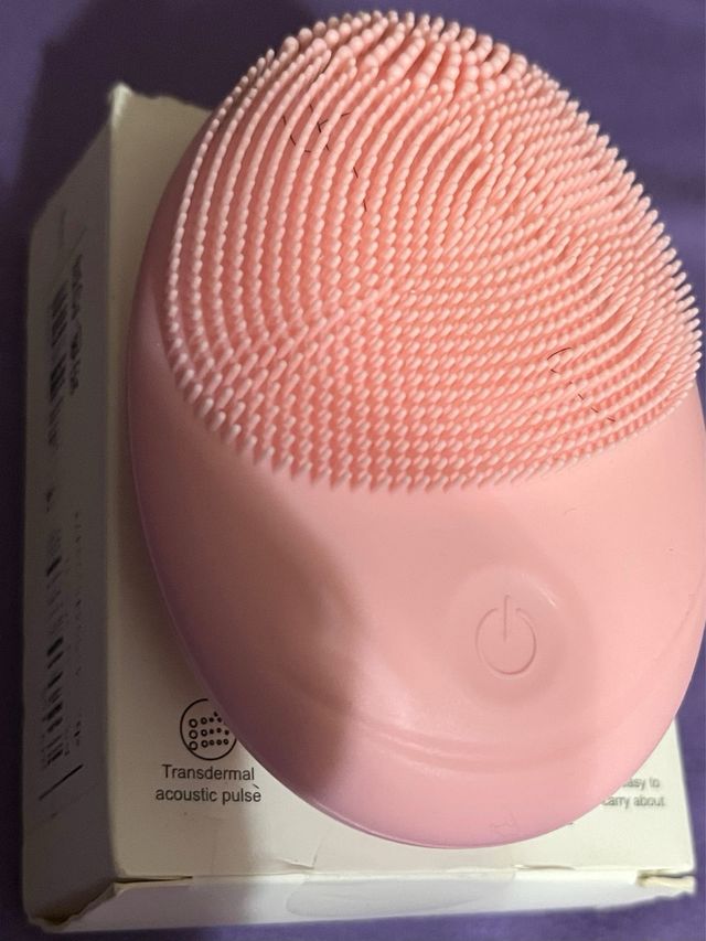 Limpiador facial silicona rosa