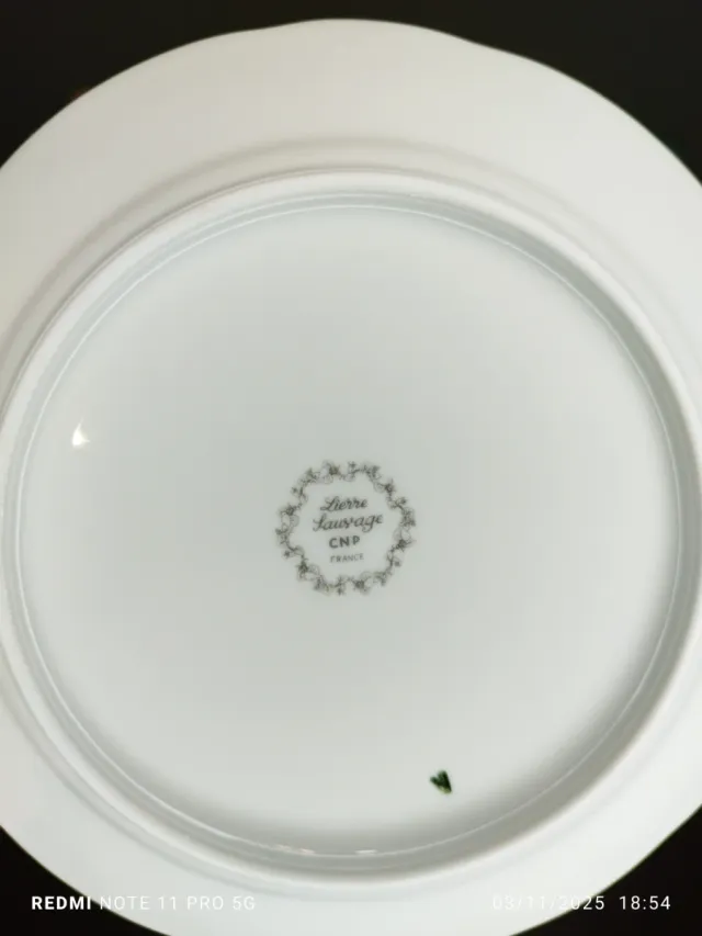 6 Platos Porcelana Francesa Vintage