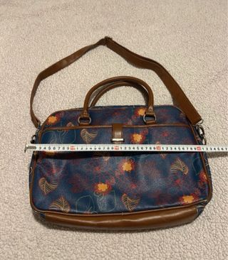 Mala de portátil Parfois floral azul