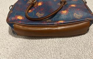 Mala de portátil Parfois floral azul