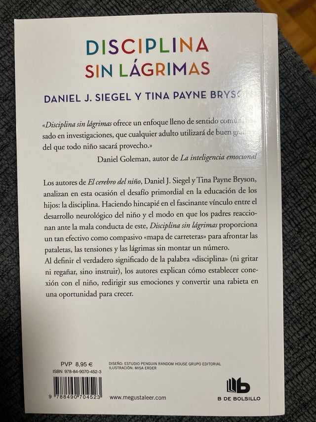 Libro Disciplina sin lágrimas Siegel Bryson