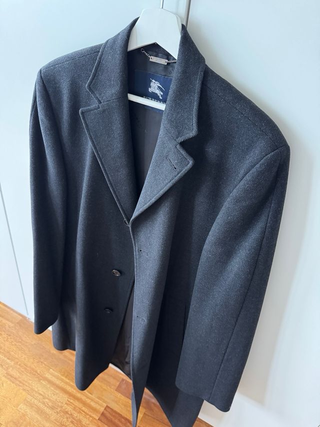 Abrigo Burberry Lana Talla 50 Gris