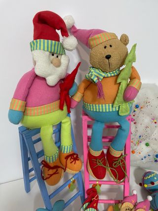 Muñecos Navideños Santa y Oso