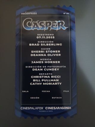Casper 30 Aniversario MEGAENTRADA Y PALOMITERO