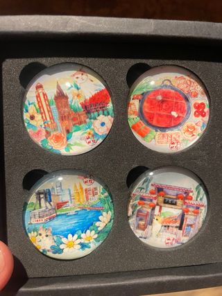 Set 4 Calamite Frigorifero Illustrate