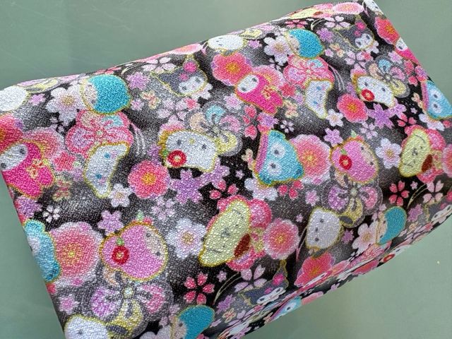 estuche neceser Sanrio kitty pompom pudín japonés