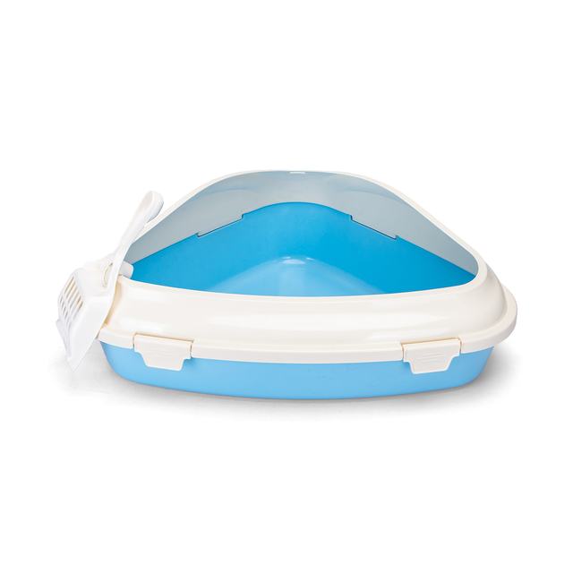 Bandeja Sanitaria Gatos Azul y Blanca