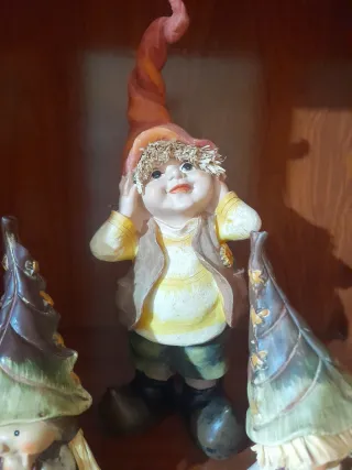 Conjunto de 3 Duendes Decorativos