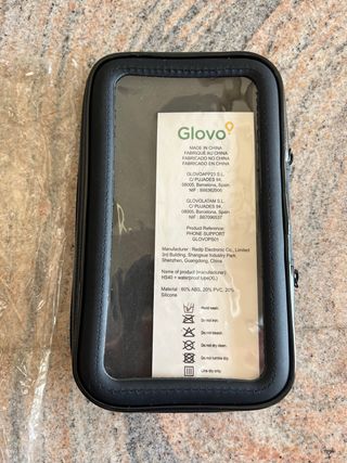 Supporto cellulare Glovo impermeabile