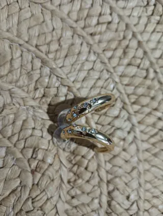 Anillos fantasía dorados ajustables
