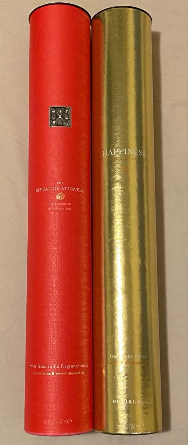 2 Barras Aromáticas Rituals Ayurveda y Happiness
