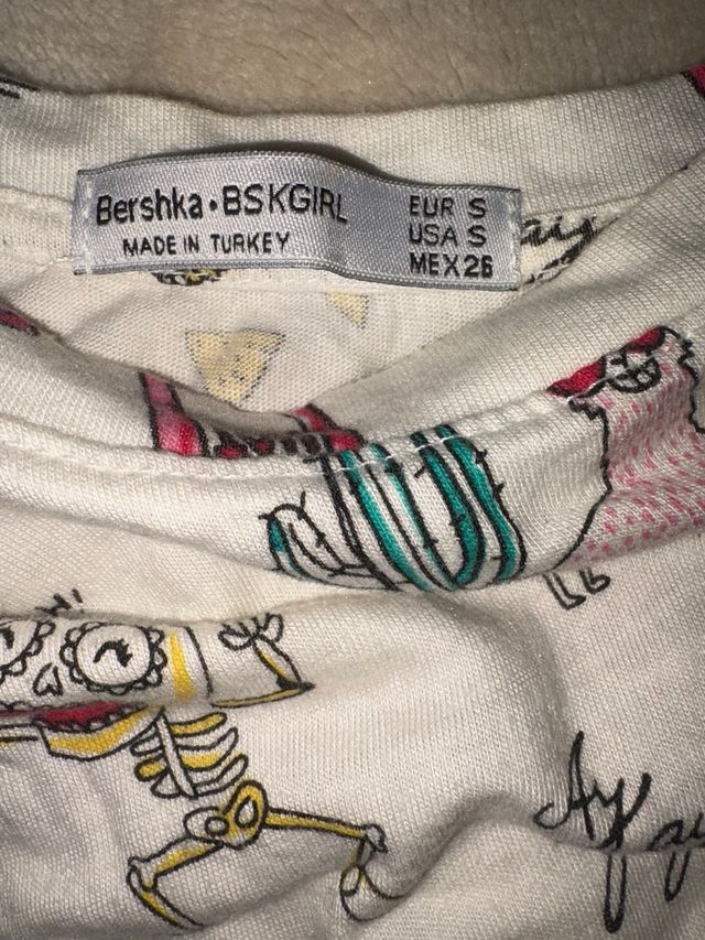 T-shirt con stampa multicolore