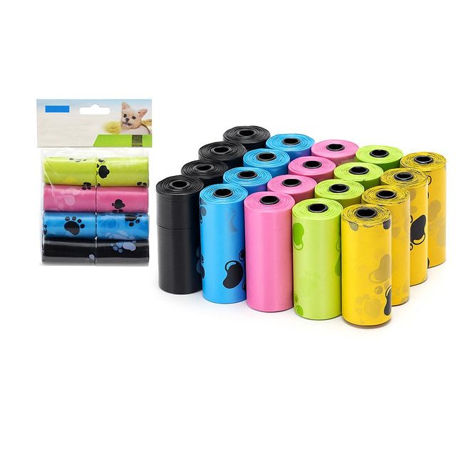 Bolsas para excrementos de perro multicolores