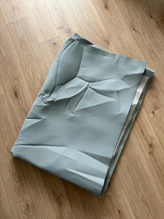 Lona impermeable poliéster gris nueva