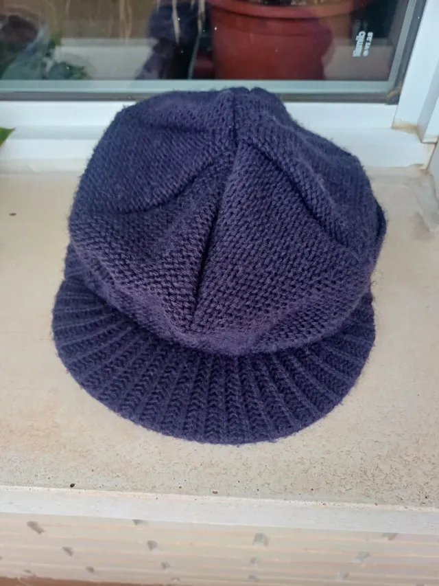 Gorra lana Mammut morada