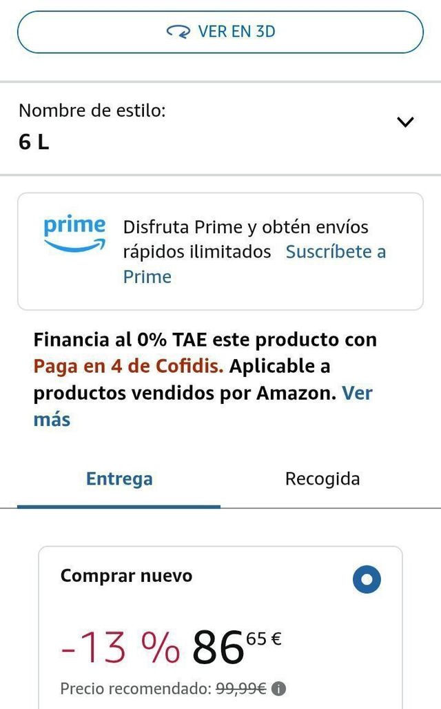 Olla a pressione 6 L Tefal Secure 5 Neo